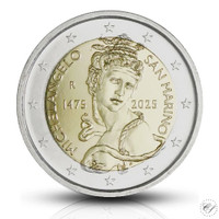 San Marino 2 € 2025 Michelangelo BU, irtokolikko