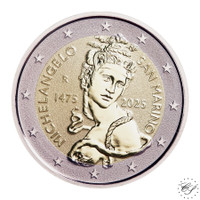 San Marino 2 € 2025 Michelangelo Reverse Proof