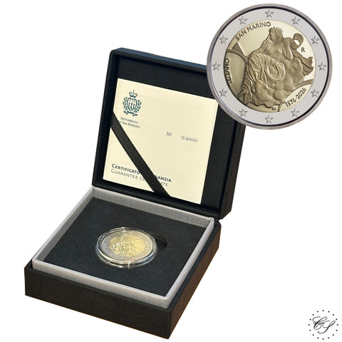 San Marino 2 € 2026 Tiziano, Proof