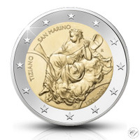 San Marino 2 € 2026 Tiziano BU, irtokolikko