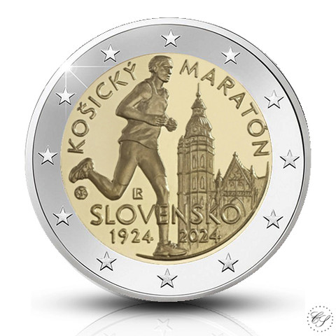 Slovakia 2 € 2024 Kosicen maraton 100 vuotta