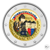 Slovakia 2 € 2026 Kulttuuripääkaupunki Trencin, väritetty (#1)