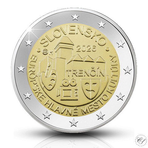 Slovakia 2 € 2026 Kulttuuripääkaupunki Trencin