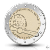 Slovenia 2 € 2024 Kansallis- ja yliopistokirjasto 250 vuotta