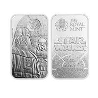 Kuninkaallinen Rahapaja 2024 Star Wars hopeaharkko 1oz HOPEA