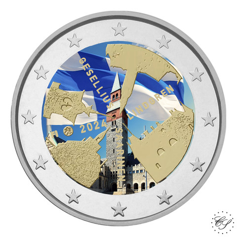 Suomi 2 € 2024 Arkkitehtuuri, väritetty (#4)