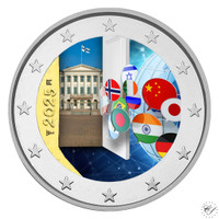 Suomi 2 € 2025 Diplomatia & Ulkomaansuhteet, väritetty (#1)