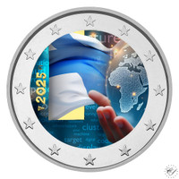 Suomi 2 € 2025 Diplomatia & Ulkomaansuhteet, väritetty (#2)