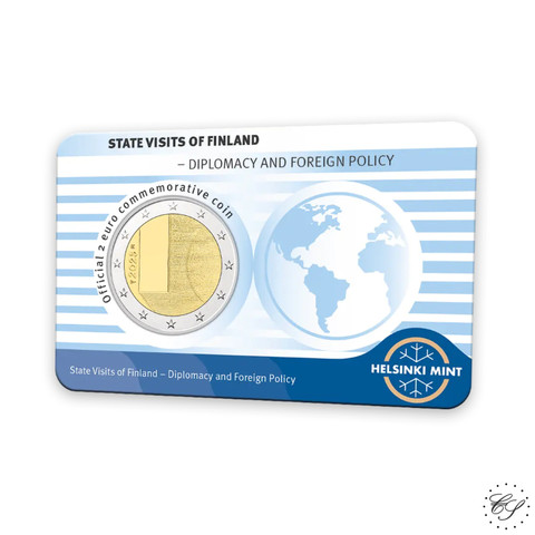 Suomi 2 € 2025 Diplomatia & Ulkomaansuhteet, BU coincard EN