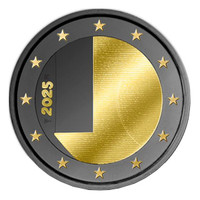 Suomi 2 € 2025 Diplomatia & Ulkomaansuhteet, musta & kulta