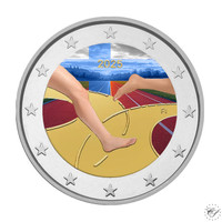 Suomi 2 € 2025 Suomi-Ruotsi-maaottelu 100 v., väritetty (#3)