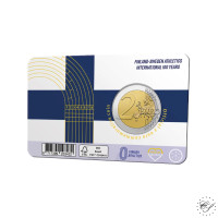 Suomi 2 € 2025 Suomi-Ruotsi-maaottelu 100 v., BU coincard FI/SE
