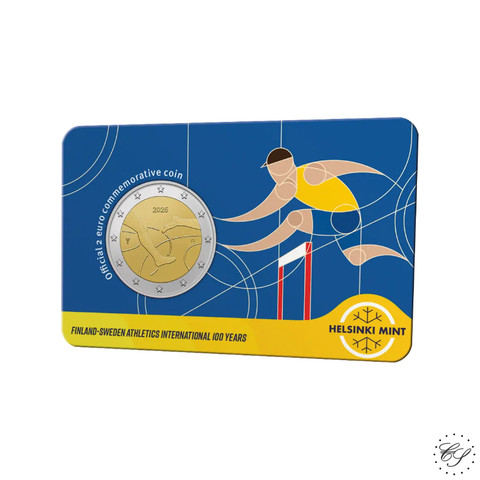 Suomi 2 € 2025 Suomi-Ruotsi-maaottelu 100 v., BU coincard EN
