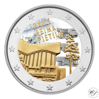 Suomi 2 € 2026 Raili & Reima Pietilä, väritetty (#3)