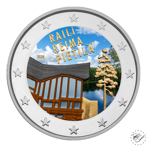 Suomi 2 € 2026 Raili & Reima Pietilä, väritetty (#6)