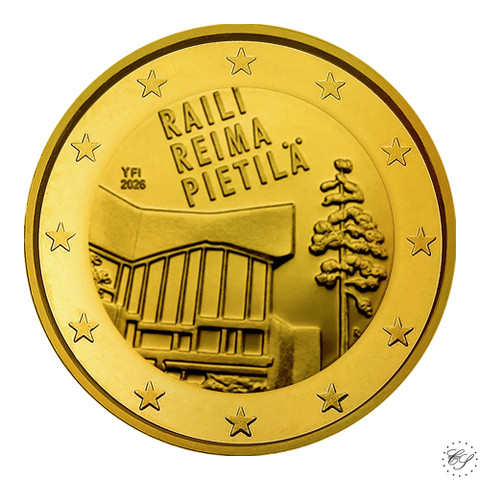Suomi 2 € 2026 Raili & Reima Pietilä,  kullattu