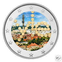 Suomi 2 € 2026 Yleisradio 100 vuotta, väritetty (#5)