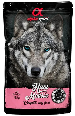 Alpha Spirit Kinkku Mousse märkäruoka 85 g