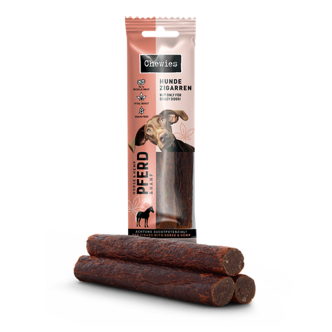 Chewies Hundezigarren Hevonen & Hamppu 75 g