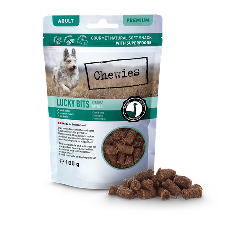 Chewies Lucky Bits strutsi, 100 g