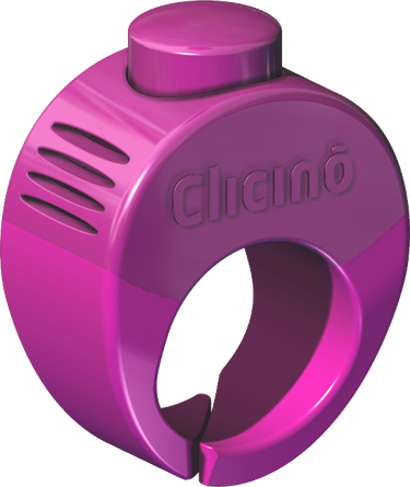 Clicino Clicker Ring naksutinsormus vadelma
