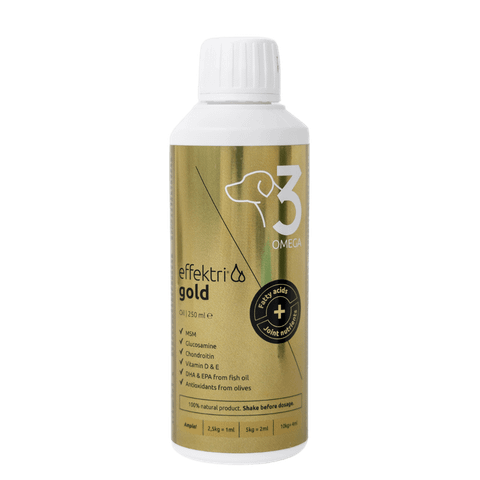 Effektri Gold Dog 250 ml – Omega-3 ja nivelravinteet 