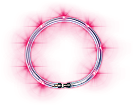 Lumivision ladattava LED-valopanta, punainen