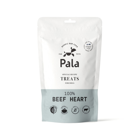 Pala 100% Naudan sydän herkkupala - 100g