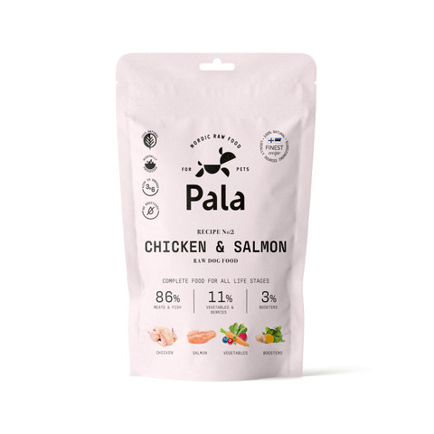 Pala Resepti # 2 Kana ja lohi - 100 g