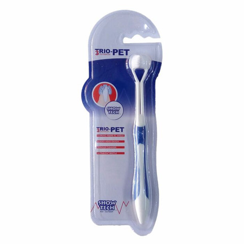 Show Tech Trio-Pet 3-sivuinen hammasharja lemmikeille