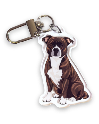 Rotuavaimenperä, staffordshirenbullterrieri (brindle)