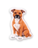 Rotumagneetti, staffordshirenbullterrieri (punainen)