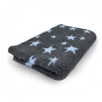 Vet Bed karva-alusta, tähdet, harmaa-vaaleansininen