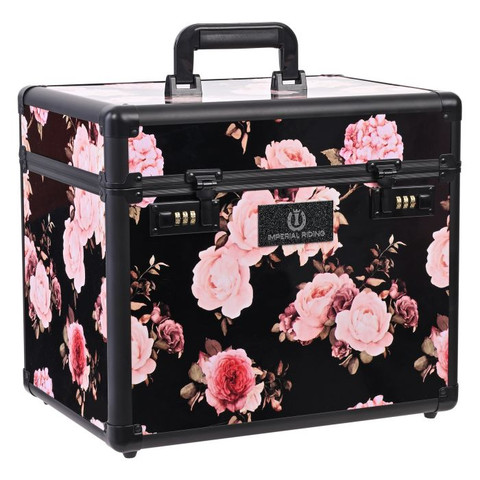Imperial Riding Grooming box shiny- flower print