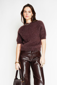 Suklaanruskea Mohairneule