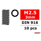 Team Corally Steel Set Screw 2.5x3mm