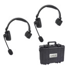 Duplex Digital Wireless Intercom Headset single ear 2-pack