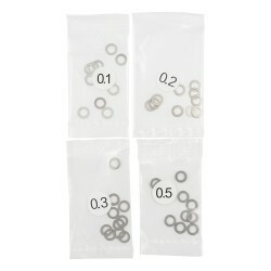 Yeah Racing 3x5mm Stainless Steel Spacer Set 0.1/0.2/0.3/0.5mm YA-0644