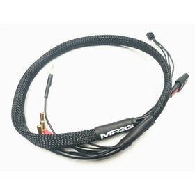 MR33 2S XT60 All-Black Charging Lead 600mm- 4/5mm Bullet Dual Plug -XH
