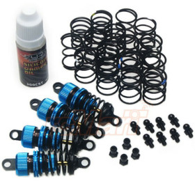 Yeah Racing Shock-Gear 55mm Damper Set for 1/10 RC Touring Car Blue