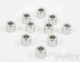 T-Works Aluminum 3mm Bore Washer 5.0mm 10pcs. Silver TA-011S