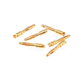 RUDDOG 2mm Gold Plug Male (6pcs) 