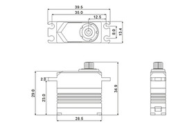 SRT M11 1/12 Pancar HV (0,055s/9.0kg/8.4V) Coreless Servo
