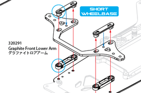 Roche Rapide P12V Graphite Front Lower Arm 320291 