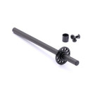 Radtec 1/12 Carbon Solid Rear Axle V2 Black