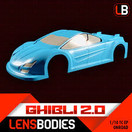 LensBodies 1/10 Onroad Body Ghibli 2.0 Light Weight