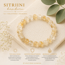 Sitriini kivirannekoru 19 cm	