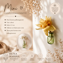 Mini lasipullomagneetti Vihreä	
