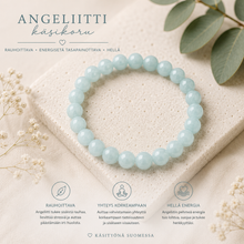 Angeliitti kivirannekoru Aqua 19 cm	