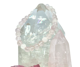 Ruusukvartsi Kivirannekoru 17 cm	